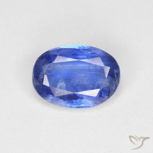 0.97ct Natural Azul escuro Dianita, oval, VS-SI