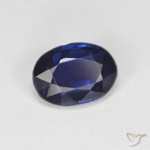 Dianita azul real Natural 0.98ct, oval, VS
