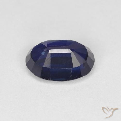 Dianita azul real Natural 0.98ct, oval, VS