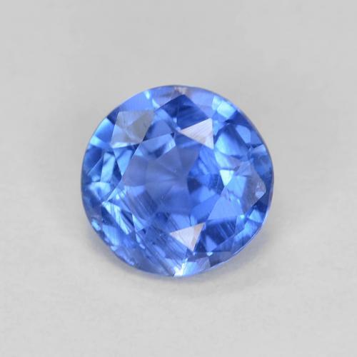 Cianita azul natural 1,06ct, corte redondo, VS-SI