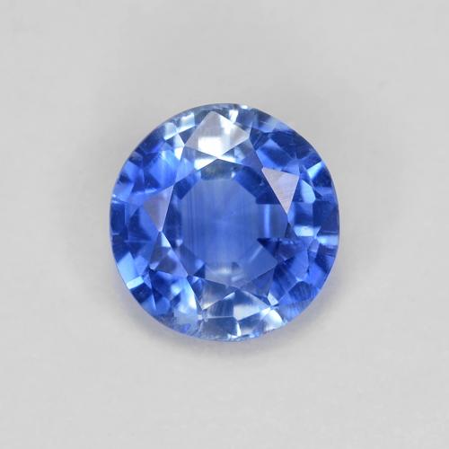 Cianita azul natural 0,80ct, corte redondo, VS-SI