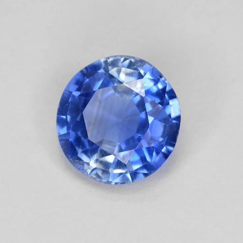 Cianita azul natural 0,80ct, corte redondo, VS-SI