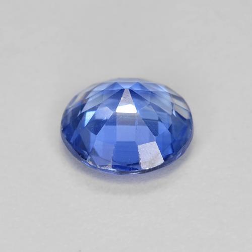 Cianita azul natural 0,80ct, corte redondo, VS-SI