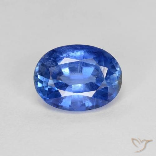 Cianita azul natural 1,60ct, corte oval, VS-SI