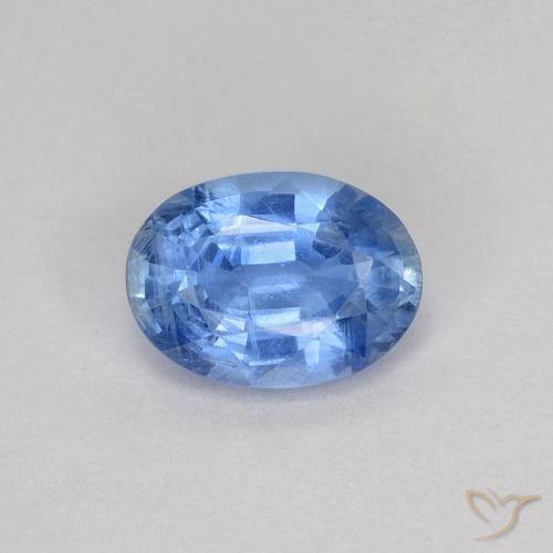 Dianita azul marinho claro Natural 1.06ct, oval, VS-SI
