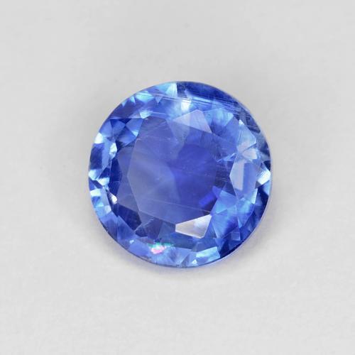 Cianita azul natural 1,00ct, corte redondo, VS-SI