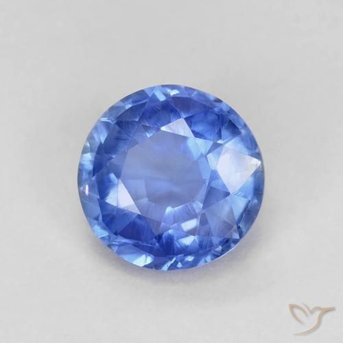 Cianita azul natural 1,06ct, corte redondo, VS-SI
