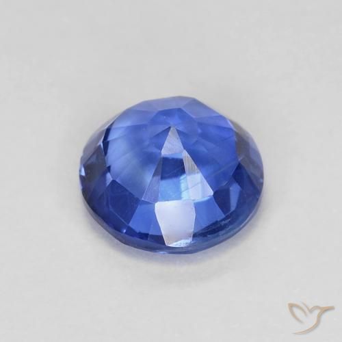 Cianita azul natural 1,06ct, corte redondo, VS-SI