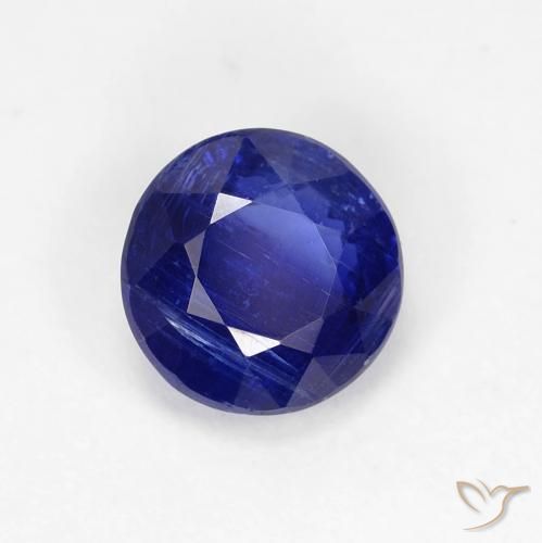Dianita Azul marinho intenso Natural 1.19ct, Corte Redondo, SI