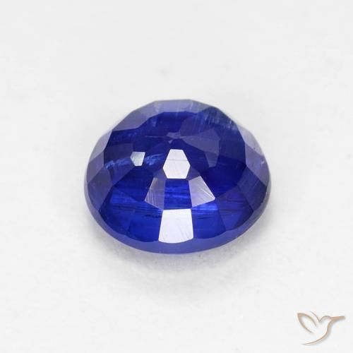 Dianita Azul marinho intenso Natural 1.19ct, Corte Redondo, SI