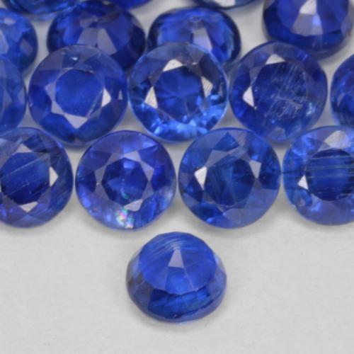 Dianita Azul-marinho Natural 0.41ct, Corte Redondo, VS-SI