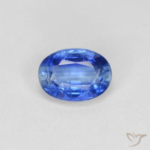 1.00ct Natural azul marinho claro Dianita, oval, VS-SI