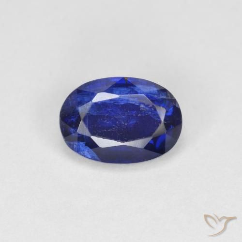 1.12ct Natural Azul escuro Dianita, oval, VS-SI