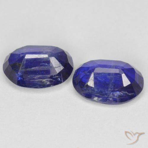 Pedras preciosas de Dianita Azul marinho intenso natural de 2.02 ct, oval, SI