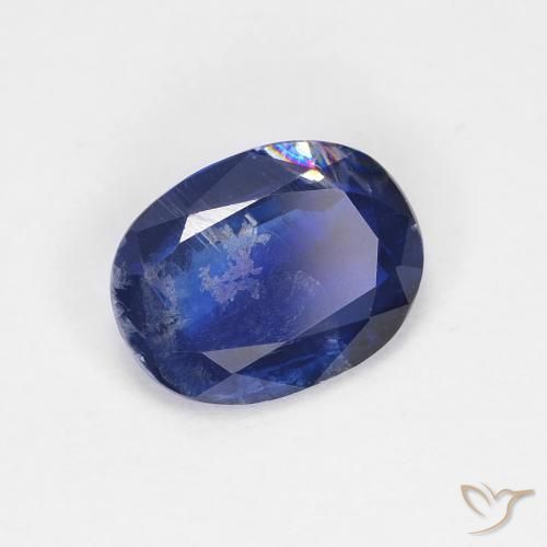 Dianita azul real Natural 1.42ct, oval, VS-SI