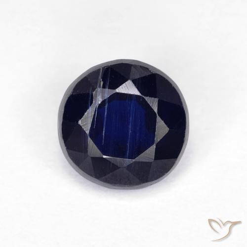 1.31ct Natural Azul-marinho Dianita, Redondo, VS-SI