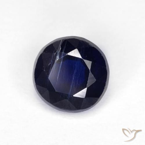 Dianita Azul-marinho Natural 1.31ct, Redondo, VS-SI