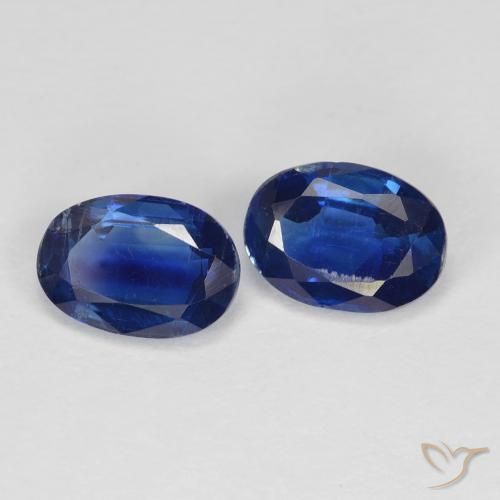 Pedras preciosas de Dianita Azul profundo natural de 1.95 ct, oval, VS-SI