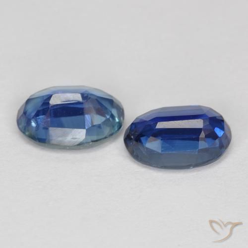 Pedras preciosas de Dianita Azul profundo natural de 1.95 ct, oval, VS-SI