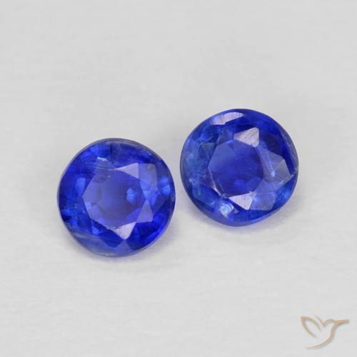 Pedras preciosas de Dianita Azul-marinho natural de 0.46 ct, Redondo, VS