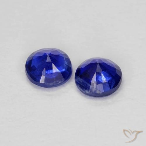 Pedras preciosas de Dianita Azul-marinho natural de 0.46 ct, Redondo, VS