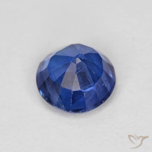 Dianita Azul-marinho Natural 1.22ct, Redondo, VS-SI