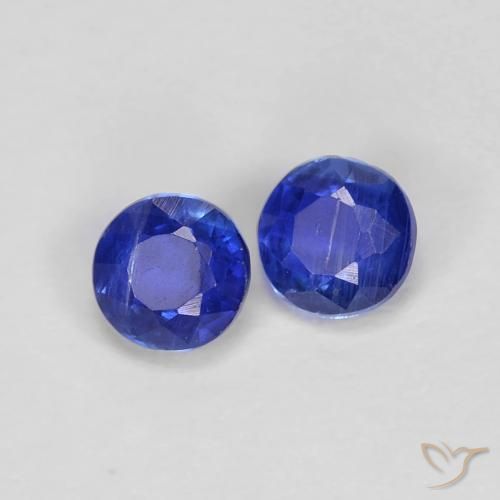Pedras preciosas de Dianita Azul-marinho natural de 0.58 ct, Redondo, VS