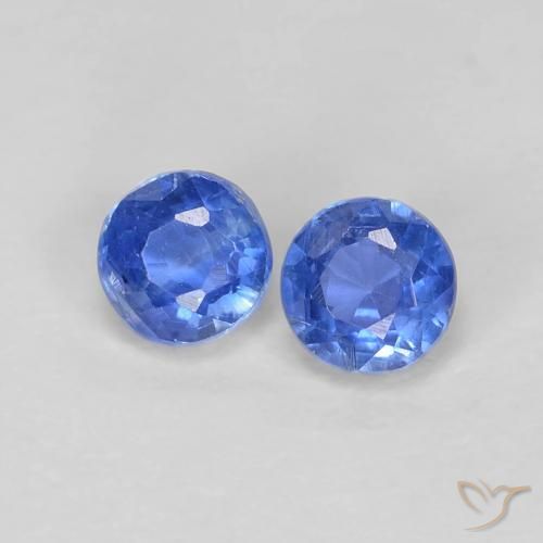 Pedras preciosas de Dianita Azul Azure Profundo natural de 0.61 ct, Redondo, VS