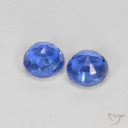 Pedras preciosas de Dianita Azul Azure Profundo natural de 0.61 ct, Redondo, VS