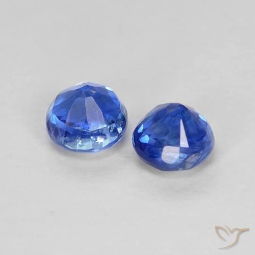 Pedras preciosas de Dianita Azul-marinho natural de 0.63 ct, Redondo, VS