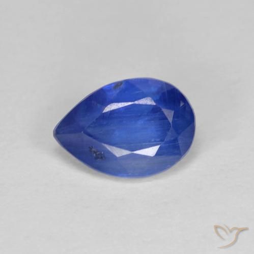 1.37ct Natural Azul-marinho Dianita, Formato de pêra, SI
