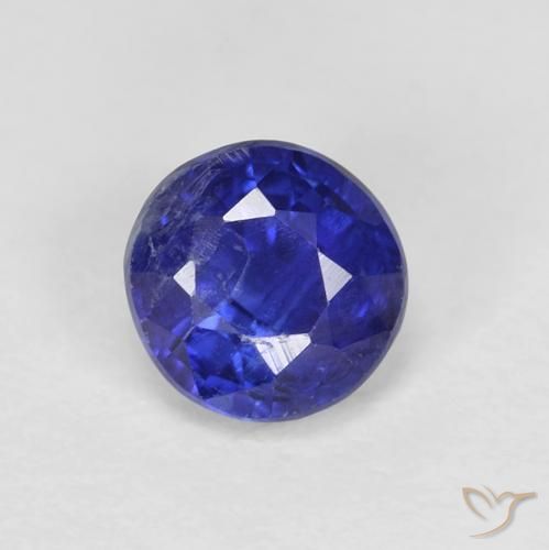 0.78ct Natural Azul elétrico Dianita, Redondo, VS