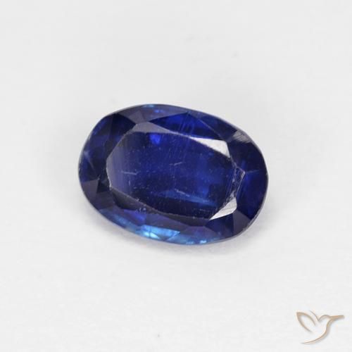 Dianita Azul marinho intenso Natural 1.02ct, oval, VS