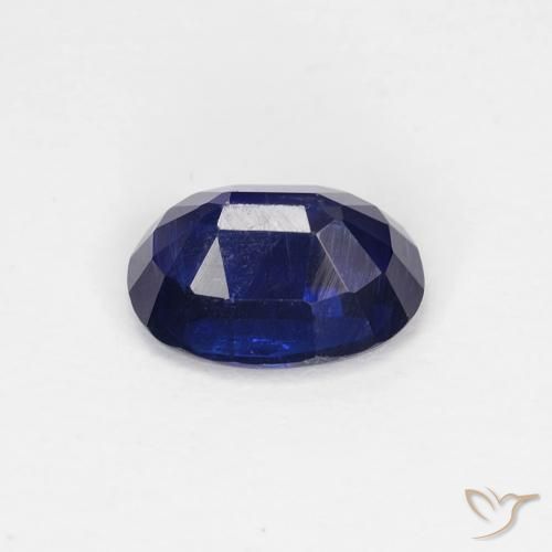 Dianita Azul marinho intenso Natural 1.02ct, oval, VS