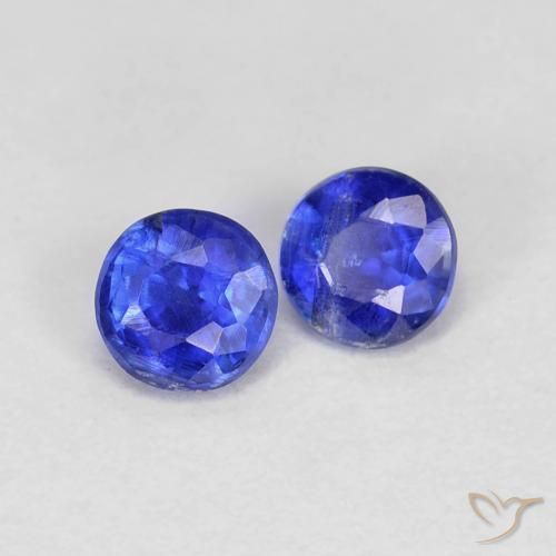 Pedras preciosas de Dianita Azul escuro natural de 0.49 ct, Redondo, VS-SI