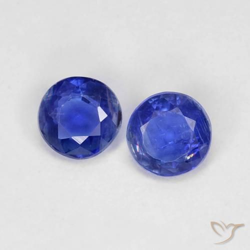 0.50ctw Natural Azul-marinho Dianita, Redondo, VS