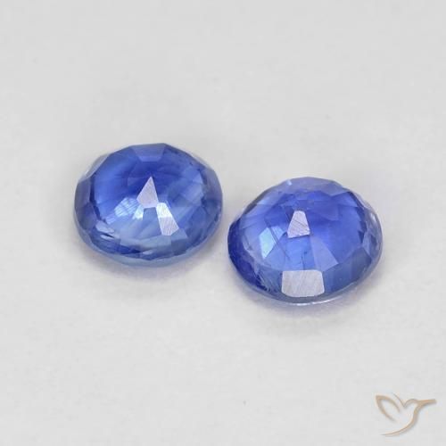Pedras preciosas de Dianita Azul-marinho natural de 0.50 ct, Redondo, VS