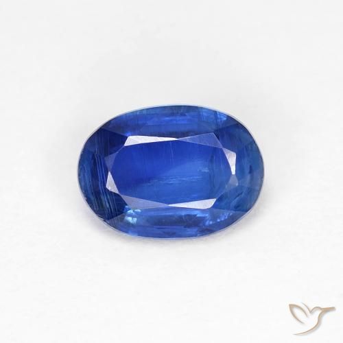 1.00ct Natural Azul escuro Dianita, oval, VS-SI