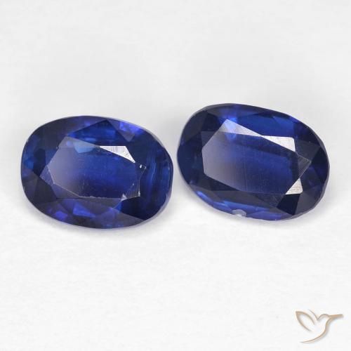 Pedras preciosas de Dianita Azul marinho intenso natural de 2.02 ct, oval, VS