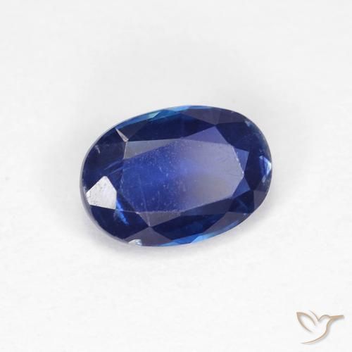 Dianita Azul marinho intenso Natural 0.99ct, oval, VS