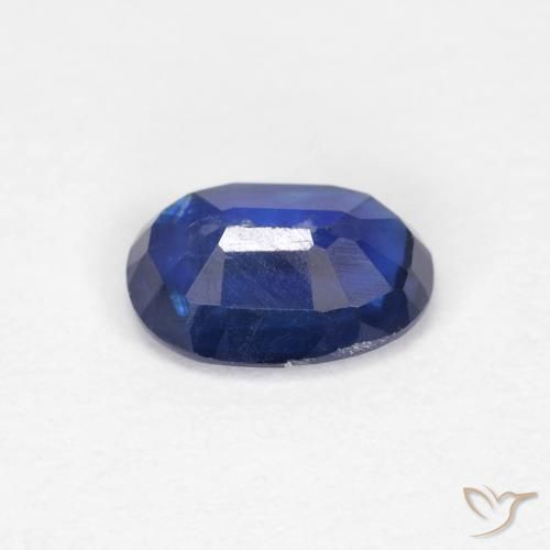 Dianita Azul marinho intenso Natural 0.99ct, oval, VS