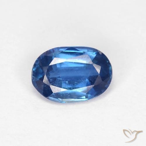 0.87ct Natural azul marinho claro Dianita, oval, VS