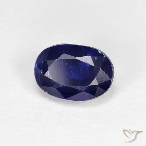 Dianita azul real Natural 1.30ct, oval, VS-SI