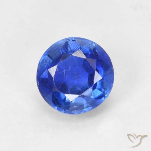 0.80ct Natural Azul-marinho Dianita, Redondo, VS