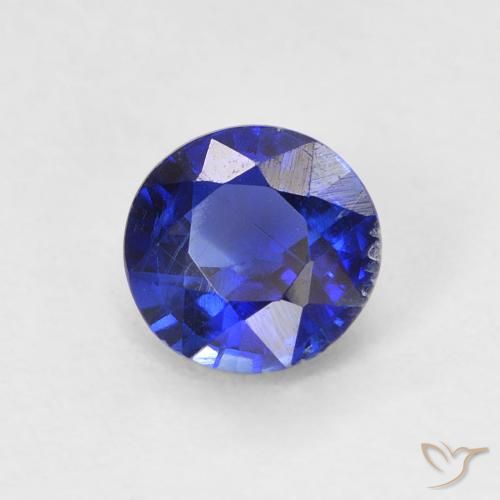 0.66ct Natural Azul-marinho Dianita, Redondo, VS