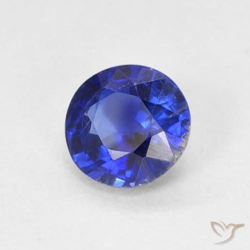 Dianita Azul-marinho Natural 0.66ct, Redondo, VS