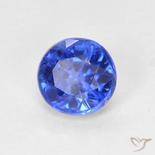 Dianita Azul escuro Natural 0.78ct, Redondo, VS-SI