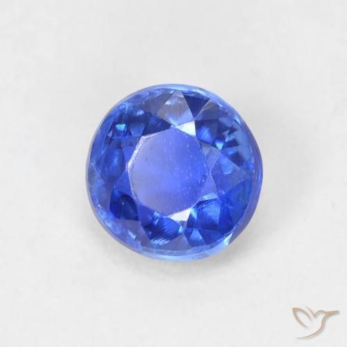 Dianita Azul escuro Natural 0.73ct, Redondo, VS-SI
