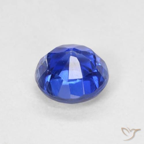 Dianita Azul escuro Natural 0.73ct, Redondo, VS-SI