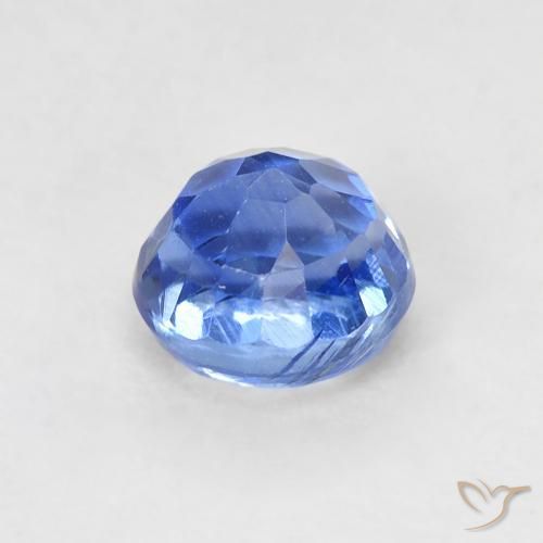 Dianita Azul escuro Natural 0.91ct, Redondo, VS